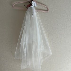 Pronovias circle cut 2 tier tulle veil